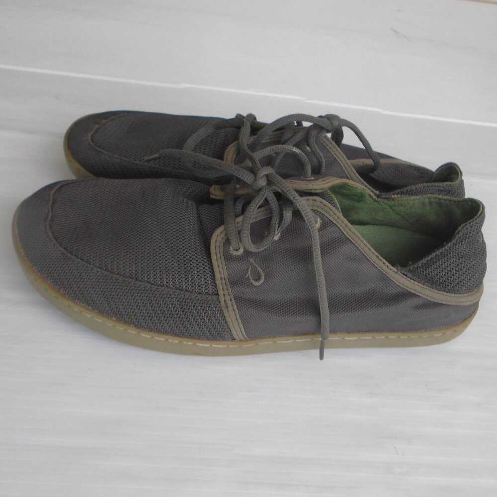 Olukai Nohea Lace Mesh Mens Shoes Size 11.5 Gray